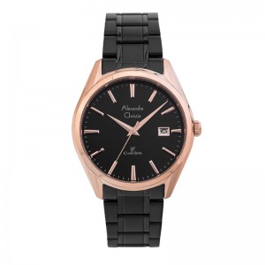 Alexandre Christie AC 8681 Rosegold Black Man MDBBRBA